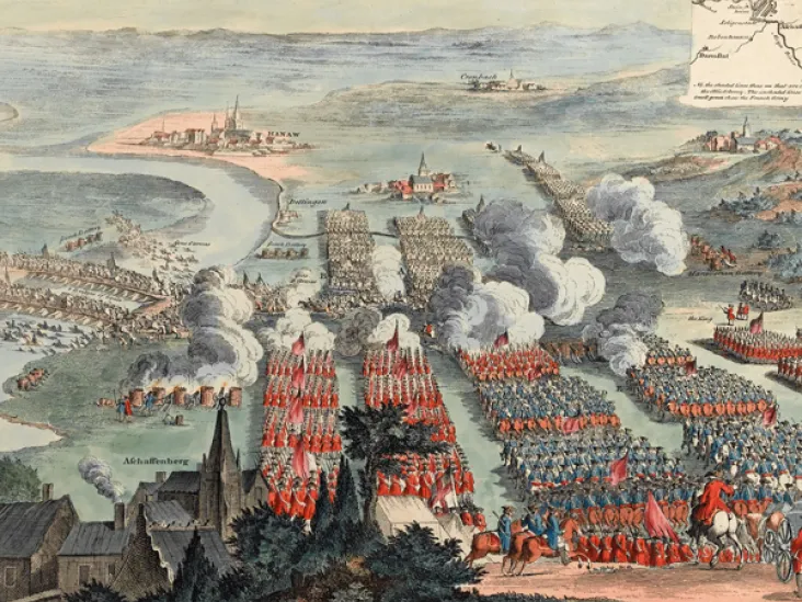 The Battle of Dettingen, 1743