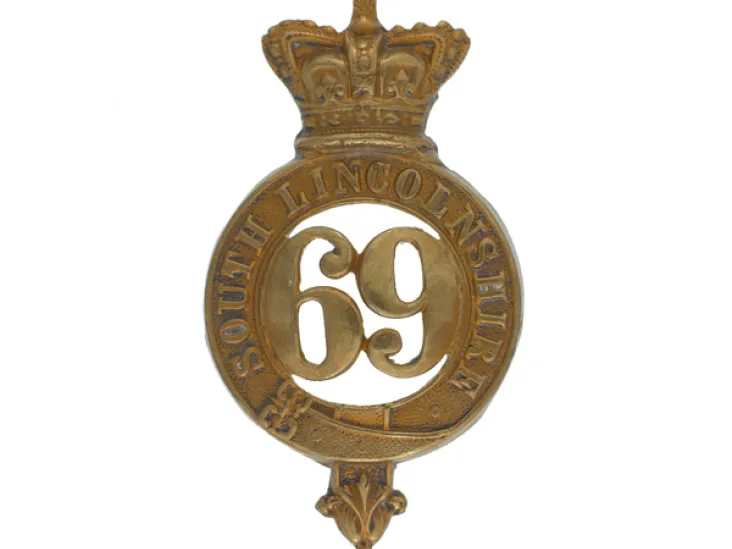 Glengarry badge 69th (South Lincolnshire) Regiment, c1874