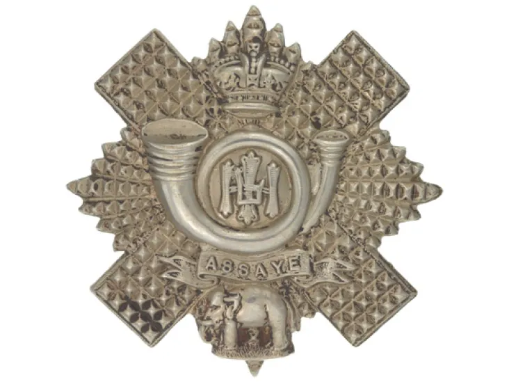 Other ranks’ glengarry badge, The Highland Light Infantry, c1900