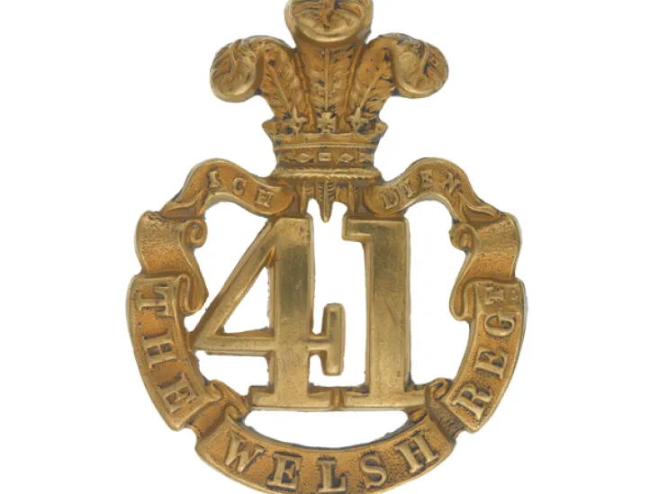Glengarry badge, 41st (The Welsh) Regiment of Foot, c1874
