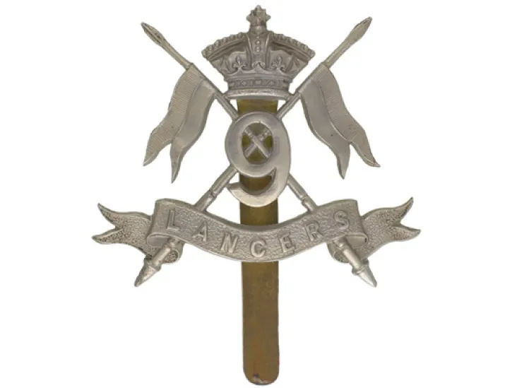 Other ranks' cap badge, 9th Queen's Royal Lancers, c1902