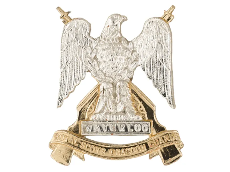 Collar badge, The Royal Scots Dragoon Guards, 1971