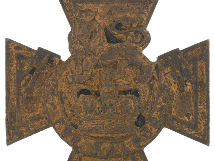 Crimean War Victoria Cross recovered from the River Thames foreshore in 2015
