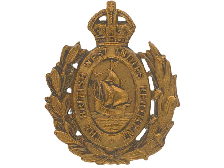 Cap badge, British West Indies Regiment, c1916